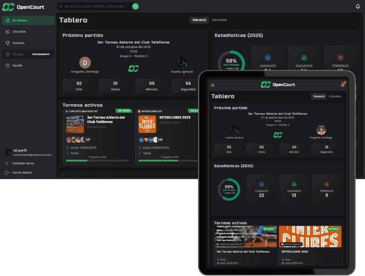 OpenCourt Dashboard